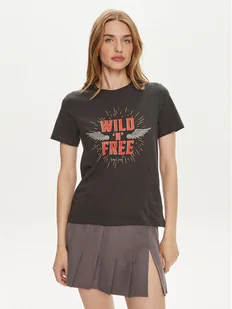 ONLY T-Shirt Henny 15327666 Czarny Regular Fit - Koszulki i topy damskie - miniaturka - grafika 1