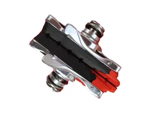 Clarks Klocki hamulcowe CLARK'S CPS472C SZOSA (Shimano, Campagnolo, Avid, Tektro, Warunki Suche i Mokre, Estetyczna obudowa CNC) 52mm czarno-czerwone A-CLA-CPS472C - Hamulce rowerowe - miniaturka - grafika 1