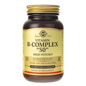 Witaminy i minerały dla sportowców - Solgar Solgar, Witamina B-kompleks 50, 100 kapsułek - miniaturka - grafika 1