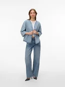 Kurtki damskie - Vero Moda Kurtka dżinsowa w kolorze błękitnym - miniaturka - grafika 1