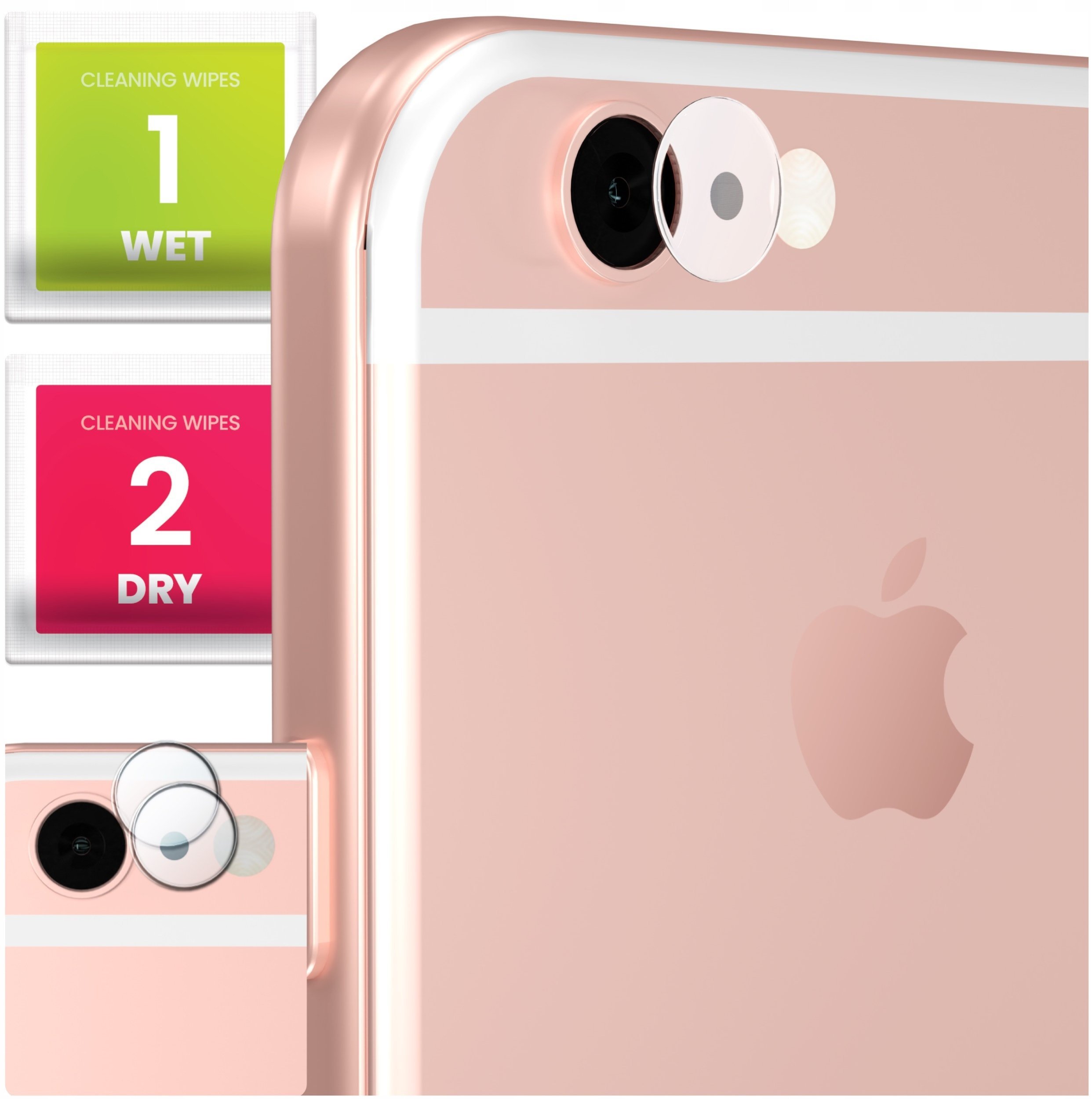 2-PAK Szkło Na Aparat Do iPhone 6 Plus / 6S Plus Hartowane, Na Obiektyw