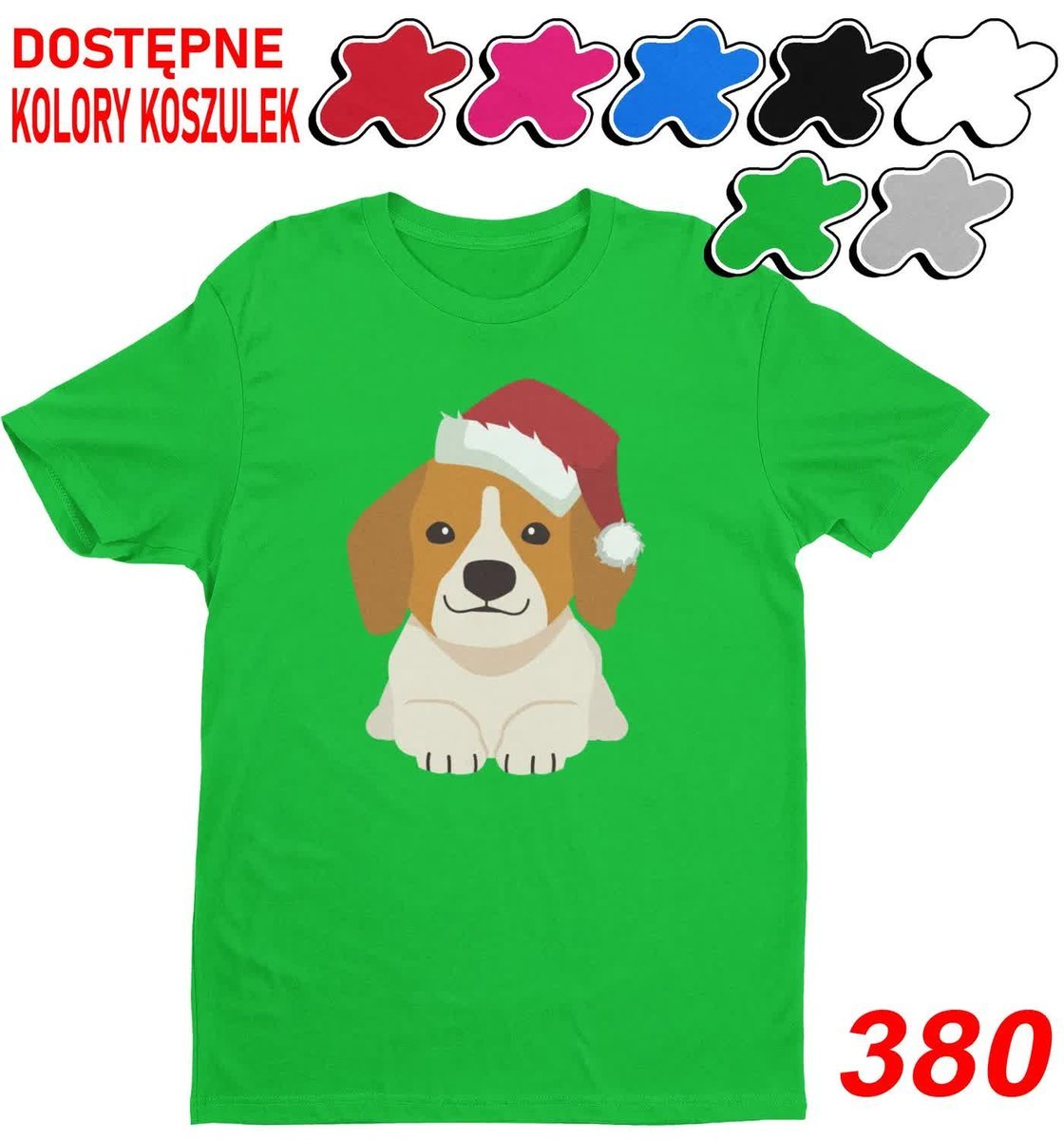 Dziecięca Koszulka Z Nadrukiem Wybór Święta Psy Piesek Prezent-L 146-152