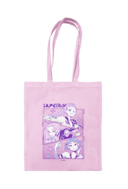 Torba bawełniana na zakupy K-Pop Demon Hunters Huntrix na ramię A4 z nadrukiem Na prezent