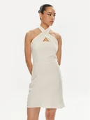 Sukienki - Patrizia Pepe Sukienka letnia 2A2779/A052-W362 Écru Regular Fit - miniaturka - grafika 1