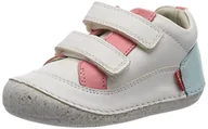 Botki damskie - KICKERS Sostankro, niskie botki ze sznurowadłami unisex - dla dzieci i chłopców, Blanc Rose Bleu, 22 EU - miniaturka - grafika 1