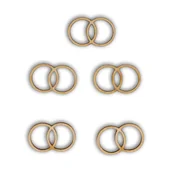 Scrapbooking - EKO-DECO, scrapki obrączki, 5 sztuk - miniaturka - grafika 1