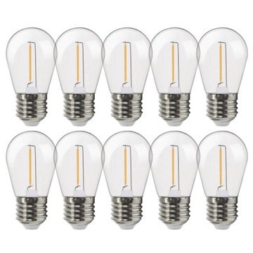 Ledlumen Zestaw 10x Żarówka Led E27 ST45 1W 360°