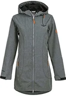 Kurtki damskie - Weather Report Damska kurtka softshell LILAN z wodoodporną powłoką PU 1011 Dark Grey Melange - miniaturka - grafika 1