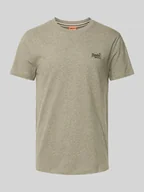 Koszulki męskie - T-shirt z wyhaftowanym logo - miniaturka - grafika 1