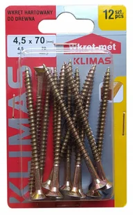 Wkręty Hartowane Do Drewna 4,5X70 Mm 12 Szt - Inne akcesoria audio-wideo - miniaturka - grafika 1
