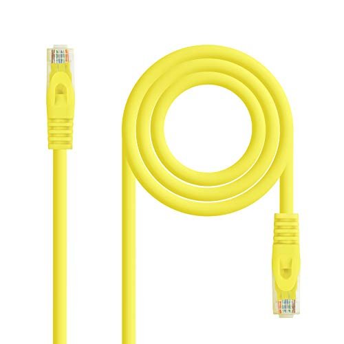 Kabel sieciowy Monkey Ladder RJ45 LSZH CAT.6A UTP AWG24, Żółty, 25 cm