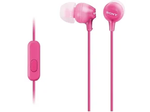 OUTLET Słuchawki SONY MDR-EX15AP Różowy - Telefony OUTLET - miniaturka - grafika 1