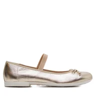 Buty dla dziewczynek - Baleriny Geox Jr Plie' J4555D 00044 C2010 D Złoty - miniaturka - grafika 1