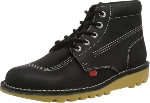 Kickers Unisex Kick Hi botki, Czarny, biały, 40 EU
