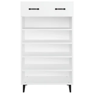 Lumarko Szafka na buty, biała, 60x35x105 cm, materiał drewnopochodny - Szafki na buty - miniaturka - grafika 7
