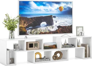 COSTWAY 3-częściowa drewniana szafka pod telewizor z możliwością dowolnego łączenia, stolik pod telewizor do 65", wysuwana półka narożna, szafka pod telewizor typu lowboard, wielofunkcyjna półka na książki, półka do przechowywania (biała) - Szafki RTV COSTWAY 3-częściowa drewniana szafka pod telewizor z możliwością dowolnego łączenia, stolik pod telewizor do 65", wysuwana półka narożna, szafka pod telewizor typu lowboard, wielofunkcyjna półka na książki, półka do przechowywania (biała) - Szafki RTV - miniaturka - grafika 1