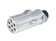 Akcesoria do przyczep i kamperów - Wtyczka przyczepy 7 PIN, 24V, typ S, aluminiowa - miniaturka - grafika 1