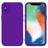 Etui i futerały do telefonów - Pokrowiec Etui Do Apple iPhone XS MAX w FLUID CIEMNY FIOLET TPU Silikonowe Obudowa Ochronny Case Cover Cadorabo - miniaturka - grafika 1