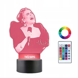 Lampka Nocna 3D LED Adele Prezent - Lampy stojące Lampka Nocna 3D LED Adele Prezent - Lampy stojące - miniaturka - grafika 1