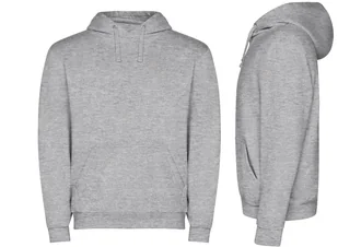 Bluza Dresowa z Kapturem Kangurka JAKOŚĆ ROLY Capucha SZARA L - Bluzy męskie - miniaturka - grafika 1