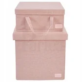 Pufy i podnóżki - Hit Pufa 3W1 Pojemnik Schowek Składana 45L Periea - miniaturka - grafika 1