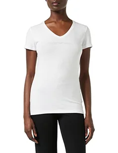 Emporio Armani Iconic Cotton T-Shirt damski, biały, XL - Koszulki i topy damskie - miniaturka - grafika 1