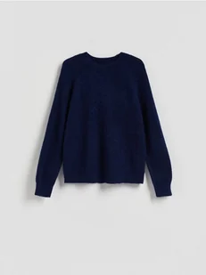 Reserved - Sweter z wełną - granatowy - Moda i Uroda OUTLET - miniaturka - grafika 1