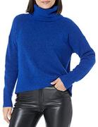 Swetry damskie - Superdry Damski sweter Super Lux z lejkiem, Niebieski Mazarynowy, 42 - miniaturka - grafika 1
