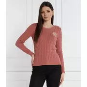 Swetry damskie - LAUREN RALPH LAUREN Sweter | Slim Fit - miniaturka - grafika 1