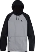 Bluzy męskie - bluza męska BURTON CROWN WEATHERPROOF PO Gray Heather/True Black - miniaturka - grafika 1