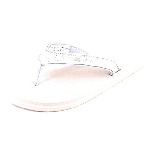 TOM TAILOR Damskie japonki 1194601, Bia?e srebro, 42 EU