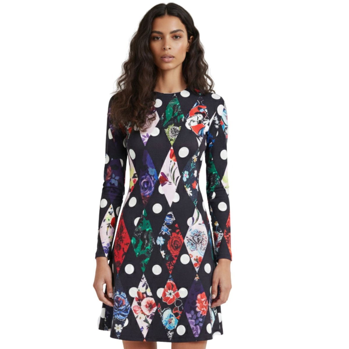 Sukienka damska Desigual Dublin ołówkowa czarna-XL