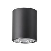 Lampy sufitowe - Polux Oprawa natynkowa szer 9,8cm metalowa okrągła JUPITER MD-3011 czarna SANICO 311696 - miniaturka - grafika 1