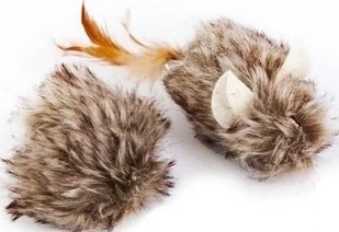 Dingo Zabawka dla kota mysz z piłką Furry - Jerry - Zabawki dla kotów - miniaturka - grafika 1