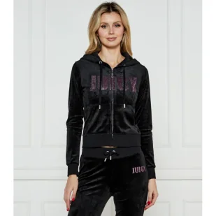 Juicy Couture Bluza Black Diamante Impact Slim Fit - Bluzy damskie - miniaturka - grafika 1