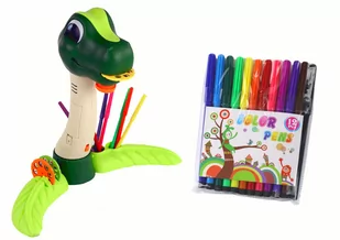 Projektor do Rysowania Dinozaur Dźwięki Akcesoria - Zegary - miniaturka - grafika 2