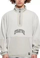 Bluzy męskie - STARTER BLACK LABEL Męska bluza z polaru Starter Thunder Polar z zamkiem błyskawicznym do połowy długości, jasny asfalt, L, Lightassphalt, L - miniaturka - grafika 1