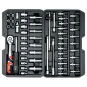 Zestawy narzędziowe - Yato Zestaw narzędziowy 1/4 56-częci - YT-14501 - miniaturka - grafika 1