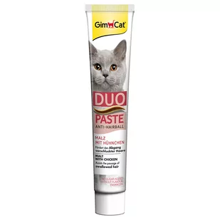 GimCat Anti-Hairball Duo, pasta ze słodem i kurczakiem - 3 x 50 g - Przysmaki dla kotów - miniaturka - grafika 1