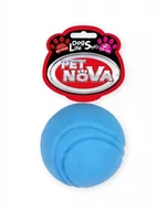 Zabawki dla psów - PET NOVA Pet Nova Piłka gumowa Ball o aromacie wołowiny niebieska 5cm PPTN002 - miniaturka - grafika 1