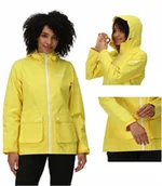 Kurtki damskie - Damska kurtka przeciwdeszczowa Regatta RWW369 Y3Q żółty S - miniaturka - grafika 1