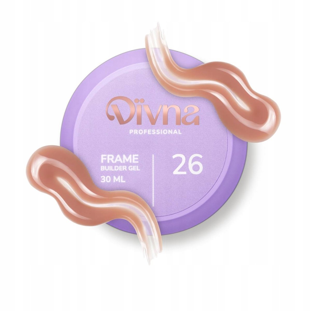 DIVNA Frame Builder Gel 26 30 ml żel budujący kolorowy do paznokci