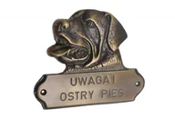 Numery na dom - Wizytówka "ROTWEILER" patyna - miniaturka - grafika 1