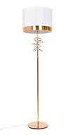 Lampy stojące - Milari lampa podłogowa biało złota LDF 5530 (GD/WT) Lumina Deco  - miniaturka - grafika 1
