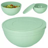 Miski i półmiski - Miska plastikowa z pokrywą kuchenna zielony 6l - miniaturka - grafika 1
