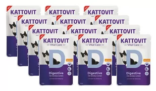 Kattovit Vital Care Digestive 12x85g - Mokra karma dla kotów Kattovit Vital Care Digestive 12x85g - Mokra karma dla kotów - miniaturka - grafika 1