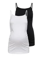 Koszulki i topy damskie - ONLY Top Mama 2-pak, Black 1, XS - miniaturka - grafika 1