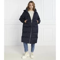 Płaszcze damskie - Tommy Hilfiger Puchowy płaszcz SATEEN HOODED MAXI - miniaturka - grafika 1
