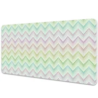 Podkładki na biurko - Mata ochronna na biurko Kropki w jodełkę 100x50 cm - miniaturka - grafika 1