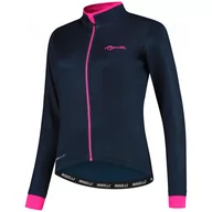 Bluzy na rower - Koszulka rowerowa damska Rogelli ESSENTIAL z długim rękawem, ocieplana - miniaturka - grafika 1